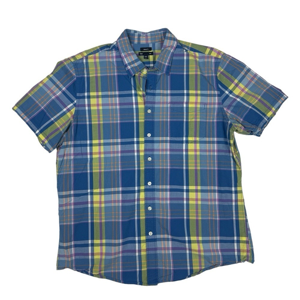 GAP Classic Fit Summer Plaid Button Down